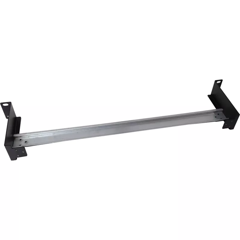 Painel para calha DIN InLine 19106C 1U horizontal vertical aço preto cinzento
