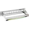InLine patch panel 10 polegadas caixa vazia 12 vias, para módulos Keystone, 1HE cinzento