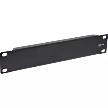 Tampa cega InLine 10 polegadas, 1U, RAL 9005 preto