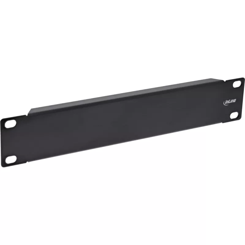 Tampa cega InLine 10 polegadas, 1U, RAL 9005 preto