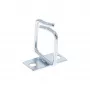 Suporte de cabos InLine, metal, zincado, 40x40mm