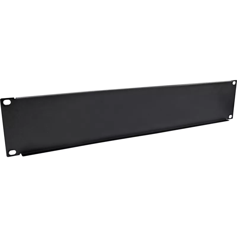 Tampa cega InLine 19111B 2U RAL 9005 preto