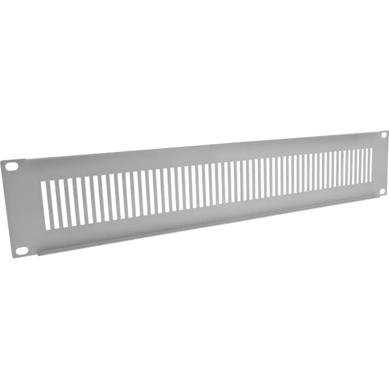 Placa cega InLine 19 polegadas 19111G perfurada cinzento RAL 7035