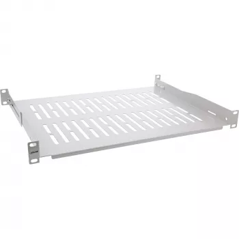 Prateleira InLine 19 polegadas, 350 mm, 50 kg, 1U, RAL 7035 cinzento
