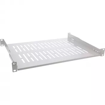 Prateleira InLine 19 polegadas, 350 mm, 50 kg, 1U, RAL 7035 cinzento