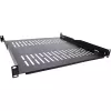InLine prateleira 19 polegadas, 450 mm, 50 kg, 1HE, RAL 9005 preto