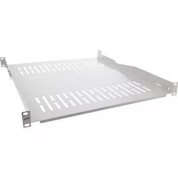Prateleira InLine 19 polegadas, 550 mm, 50 kg, 1U, RAL 7035 cinzento