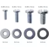 Conjunto de parafusos InLine 32 peças para suportes de projetor