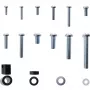 Conjunto de parafusos InLine 68 peças para suporte de parede para TV, conjunto de montagem, parede, zinco, 68 unid., 100 mm, 150 mm