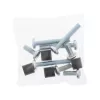 Conjunto de parafusos InLine 8 peças 4x M8x20mm/M8x50mm/4x espaçadores de 15mm para suporte de parede