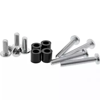 Conjunto de parafusos InLine 8 peças 4x M8x20mm/M8x50mm/4x espaçadores de 15mm para suporte de parede