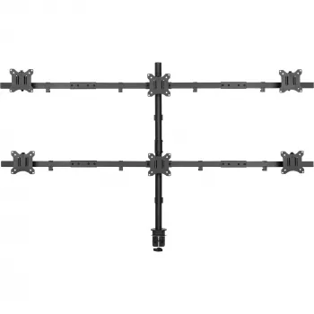 Suporte de mesa InLine para 6x TV / LED / TFT até 81cm 32 polegadas máx. 7kg preto