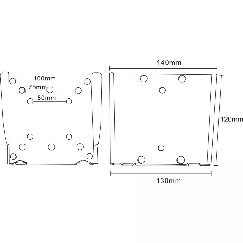 Suporte de parede InLine para TFT 33-69 cm 13-27 polegadas máx. 30 kg