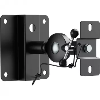 Suporte de parede para colunas InLine 23126B preto conjunto de 2