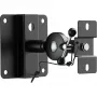 Suporte de parede para colunas InLine 23126B preto conjunto de 2