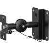 Suporte de parede para colunas InLine 23126B preto conjunto de 2