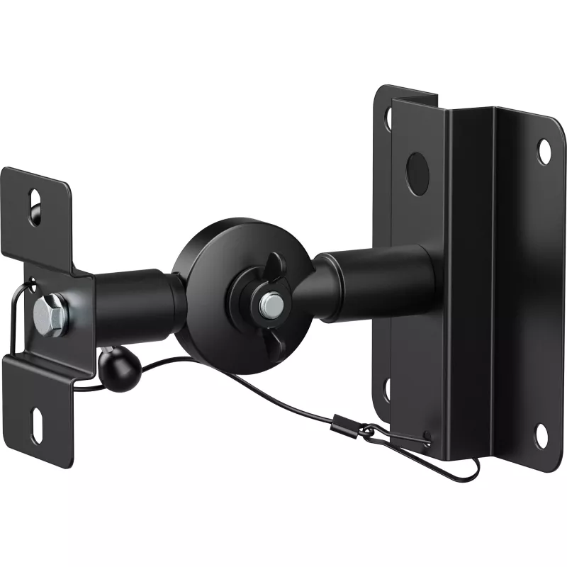 Suporte de parede para colunas InLine 23126B preto conjunto de 2