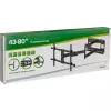 Suporte de parede para TV InLine XL braço Full-Motion, para televisores de ecrã plano 43-80 polegadas, máx. 50kg