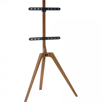 Suporte de TV InLine woodstand, tripé, para ecrãs 45 polegadas–65 polegadas (114–165 cm), máx. 40 kg