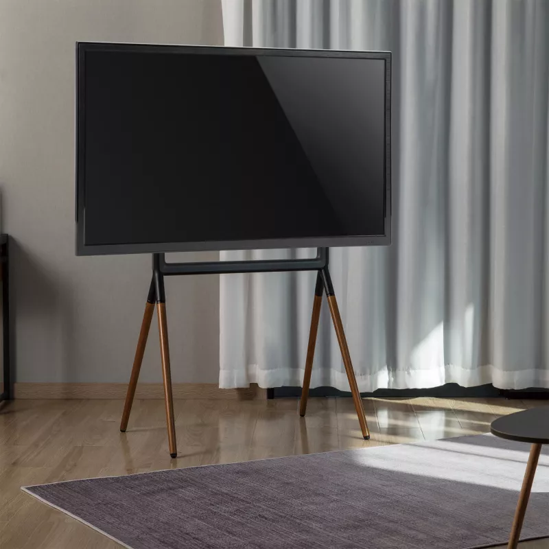 Suporte de TV InLine woodstand Studio, para ecrãs 49 polegadas-70 polegadas (124-178cm), máx. 40kg