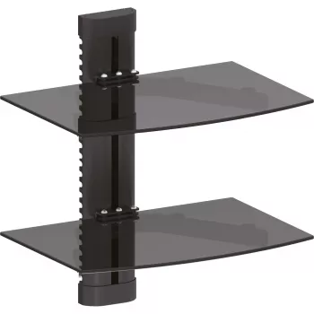 Suporte de parede InLine, para DVD, Blu-ray, recetor de satélite, máx. 8 kg, preto