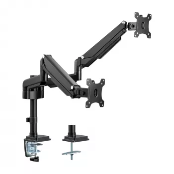 Suporte de mesa InLine com elevador para dois monitores até 82 cm (32 polegadas), 9 kg
