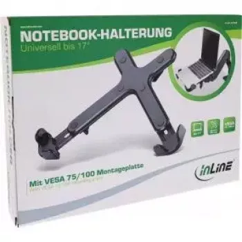 Suporte para portátil InLine 23162B até 17 polegadas VESA 75/100 preto