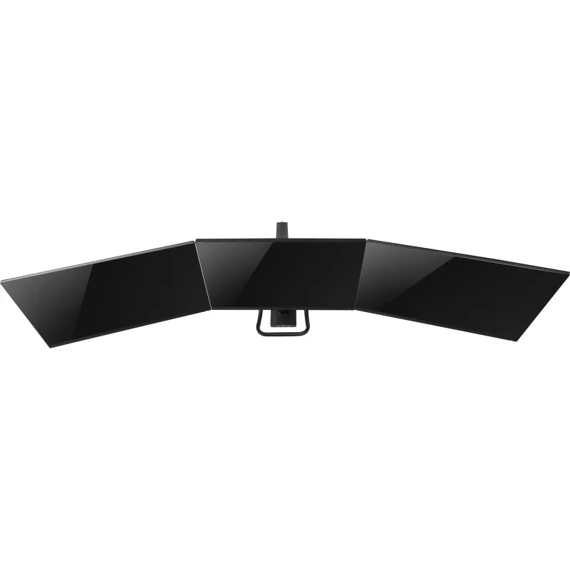 InLine suporte de secretária com braço articulado e USB3.0, móvel, para 3 ecrãs até 27 polegadas