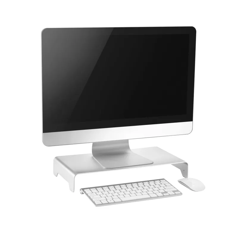 Plataforma para monitor InLine em alumínio 63 mm máx. 10 kg autónoma prateada 23175A