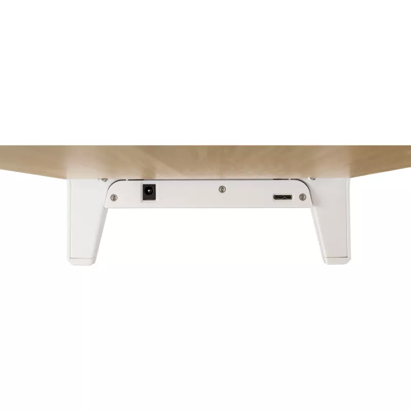 InLine Monitor Platform+, 2x USB 3.2 Gen1 e carregamento QC3, 80mm, máx. 15kg