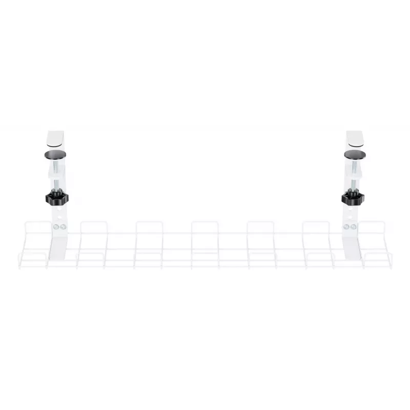 InLine 23190H Grelha de gestão de cabos 60 cm para montagem sob a secretária, branco