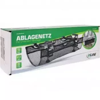 Calha para cabos InLine 23199B preta rede de arrumação sob a secretária 610x240x390 mm