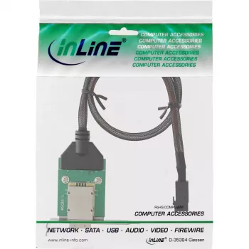 Suporte adaptador SAS HD low-profile InLine ext. SFF-8088 / int. SFF-8643 0,75 m