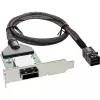 Suporte adaptador SAS HD low-profile InLine ext. SFF-8088 / int. SFF-8643 0,75 m