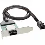 Suporte adaptador SAS HD low-profile InLine ext. SFF-8088 / int. SFF-8643 0,75 m