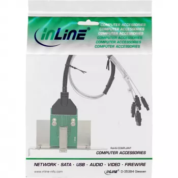 Placa de interface SATA InLine SFF-8644 4x SATA