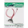 InLine 27902 painel eSATA, conector fêmea eSATA para SATA interno, 0,5 m