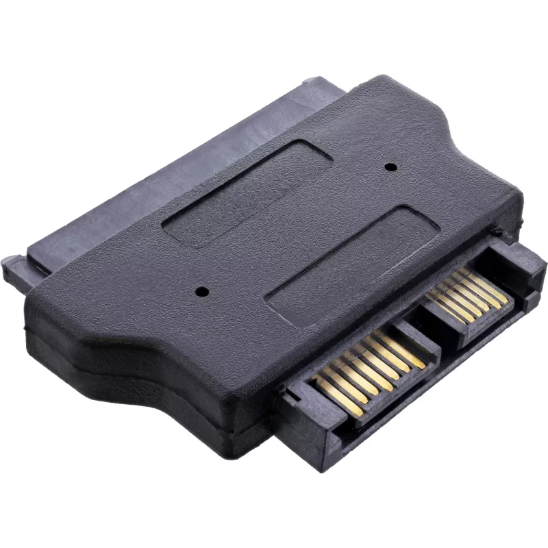 Adaptador SATA InLine 22 pinos do lado do cabo para Slimline SATA 13 pinos PCB