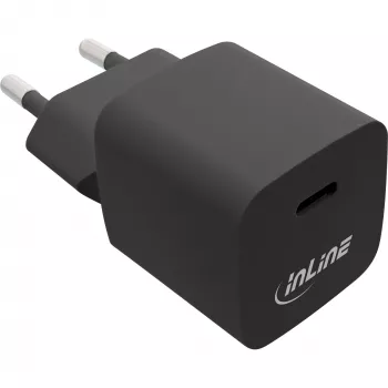 InLine carregador USB-C único, Power Delivery, PPS, 33W, preto