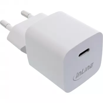 Carregador USB InLine 31501C USB-C único 33W Power Delivery PPS branco