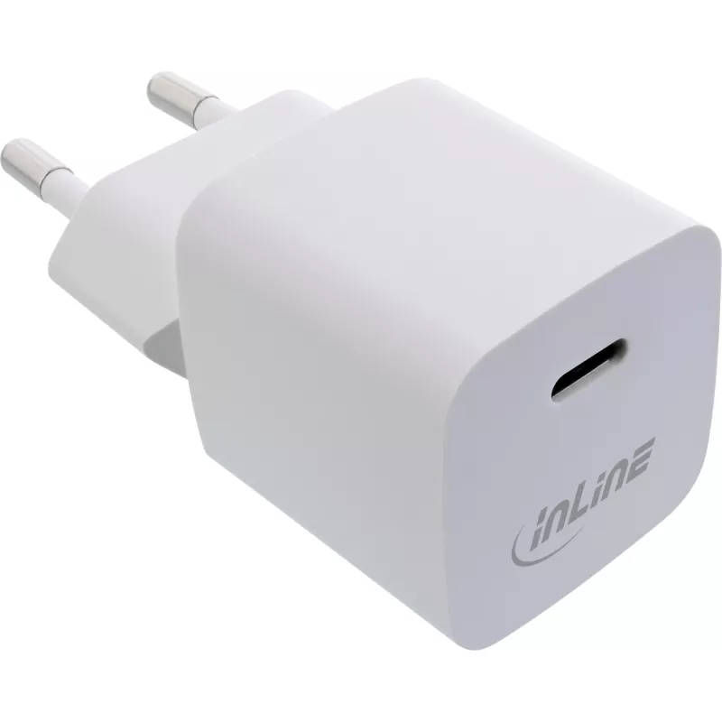 Carregador USB InLine 31501C USB-C único 33W Power Delivery PPS branco