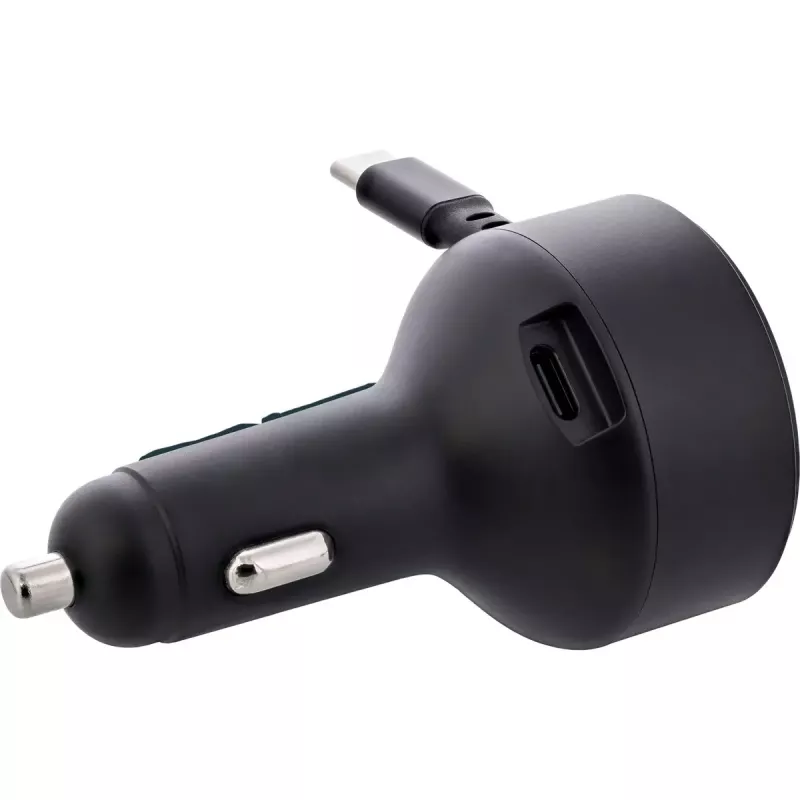 Carregador móvel universal InLine 31502R preto isqueiro carregamento rápido automóvel