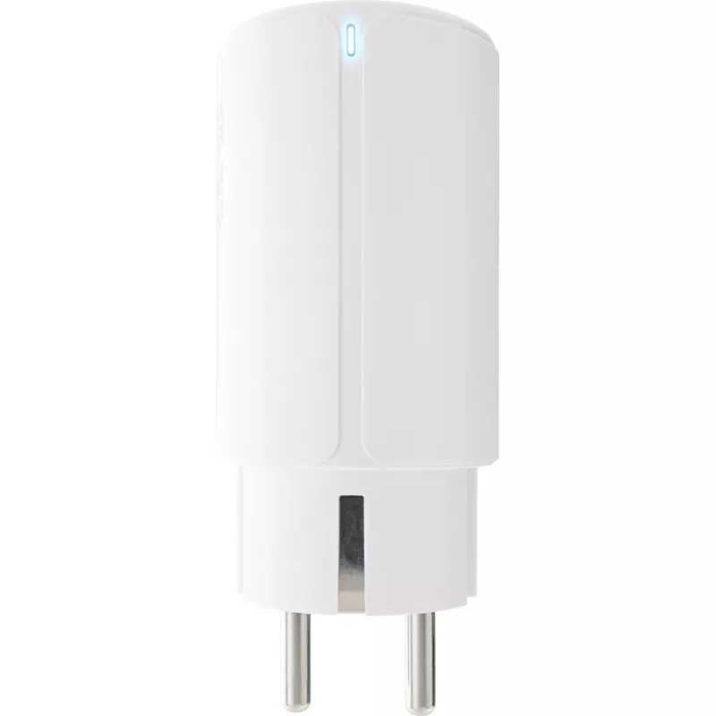 InLine fonte de alimentação USB PD, carregador GaN, 3 portas, USB-C duplo + USB-A, 65W, branco