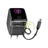Fonte de alimentação USB InLine, 70 W, GaN, USB-C PD + USB-A QC, cabo 60 cm, preto