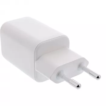 InLine fonte de alimentação USB, carregador USB-A + USB-C, 33W, PD + QC, branco