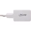 InLine fonte de alimentação USB, carregador USB-A + USB-C, 33W, PD + QC, branco