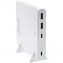 Fonte de alimentação USB InLine, carregador GaN, 4 portas, 2x USB-C + 2x USB-A, 120W, branco