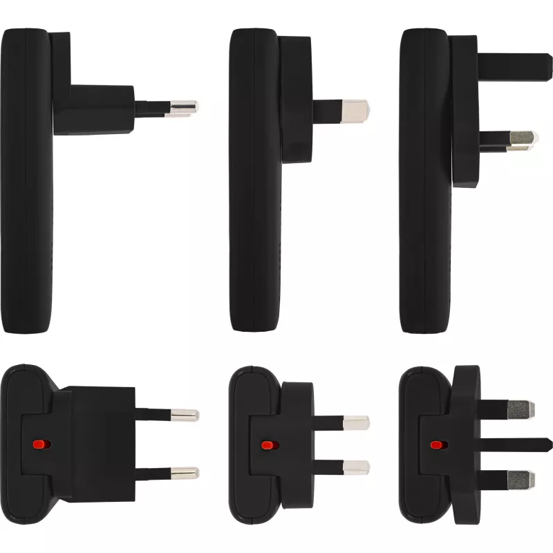 Fonte de alimentação USB carregador InLine 31519B Dual USB-C 65W adaptador de rede com duas portas USB-C