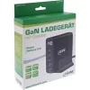 Fonte de alimentação USB PD InLine, carregador GaN, 5 portas, USB-C + USB-A, 140W, com ecrã