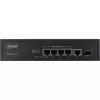 Switch não gerido InLine PoE+ Gigabit Network Switch 5 portas 4x PoE+ 1xSFP 1Gb/s desktop